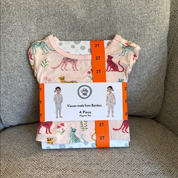 Little Me Other - NWT Little Me Multicolor Animal Print Kids Pajama Set